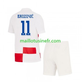 Maillot de Foot Croatie Marcelo Brozovic 11 Domicile UEFA EURO 2024 - Enfant